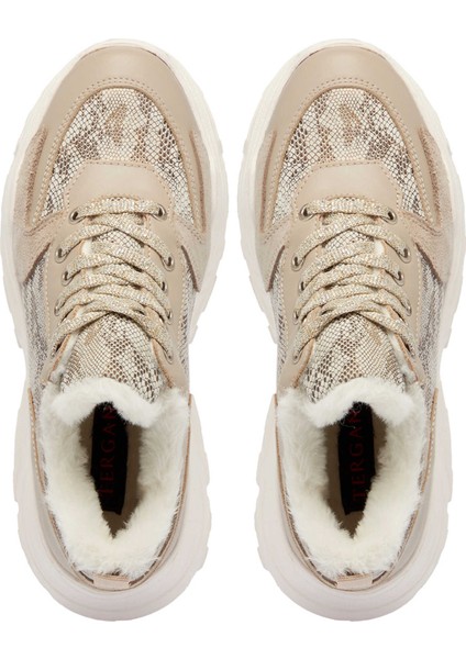 Gri Hakiki Deri Kadın Sneaker - K24S1AY67538-B43