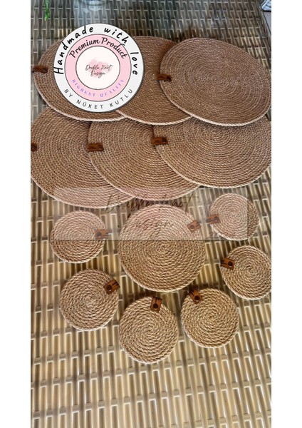 Jüt 13 Prç Set Supla Amerikan Servis Seti Hasır Tress Hediyelik modelleri