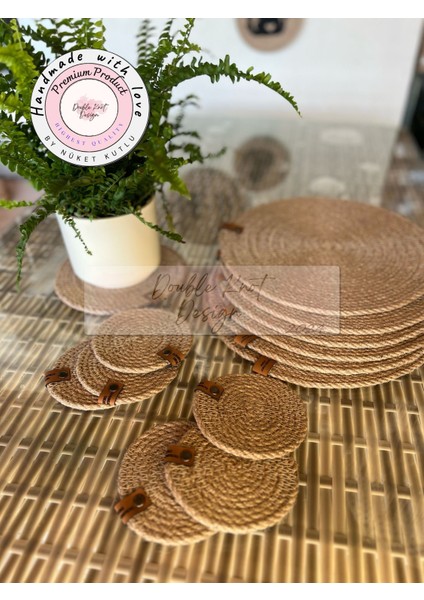 Jüt 13 Prç Set Supla Amerikan Servis Seti Hasır Tress Hediyelik indirimleri