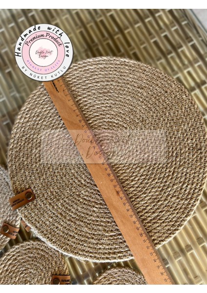 Jüt 13 Prç Set Supla Amerikan Servis Seti Hasır Tress Hediyelik