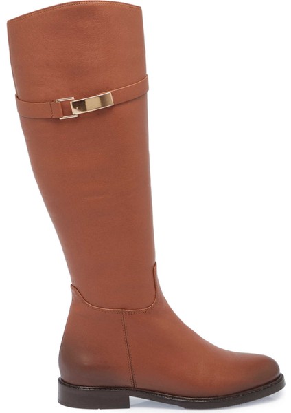 Taba Hakiki Deri Kadın Klasik Çizme - K24K1CM67631-A29