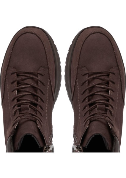 Kahve Hakiki Nubuk Deri Erkek Casual Bot - E24K1BT57030-A39