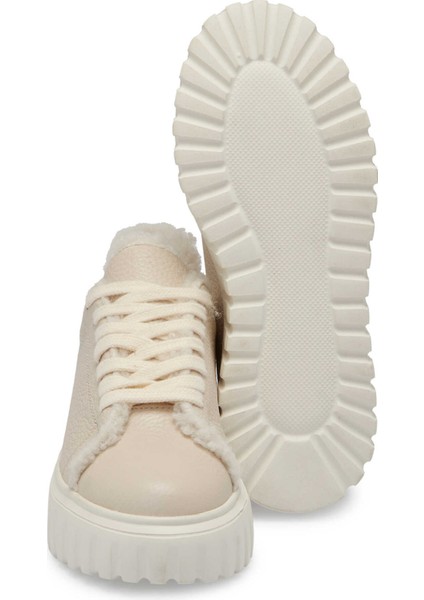 Bej Hakiki Deri Kadın Sneaker - K24S1AY67596-B19