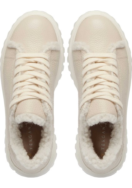 Bej Hakiki Deri Kadın Sneaker - K24S1AY67596-B19