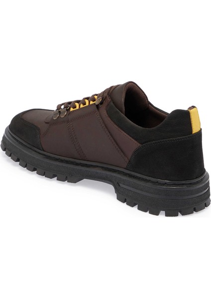 Kahve Hakiki Deri Erkek Sneaker - E24S1AY57100-A24