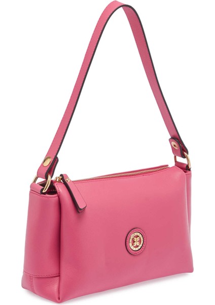 Pembe Hakiki Deri Kadın Omuz Çantası - S25Y1BC78734-H68