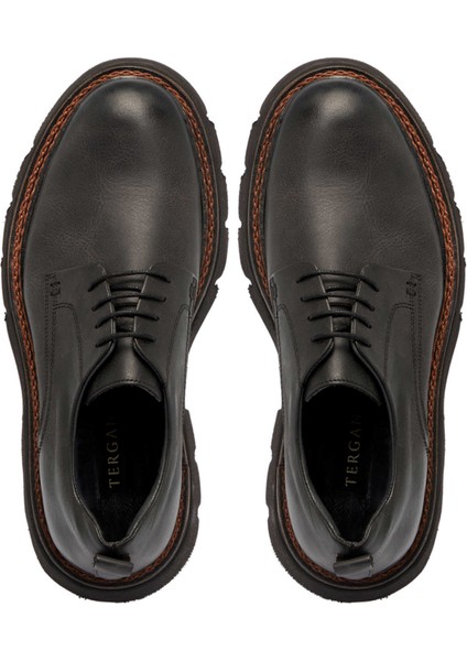 Siyah Hakiki Deri Erkek Klasik Ayakkabı - E24S1AY56990-A23