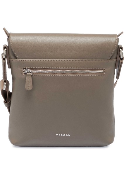 Bej Hakiki Deri Erkek Çapraz Askılı Çanta - S1AC00021516-B56