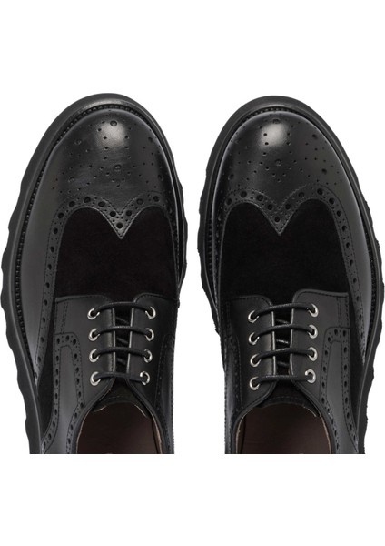 Siyah Hakiki Deri Erkek Klasik Ayakkabı - E24S1AY57084-A23