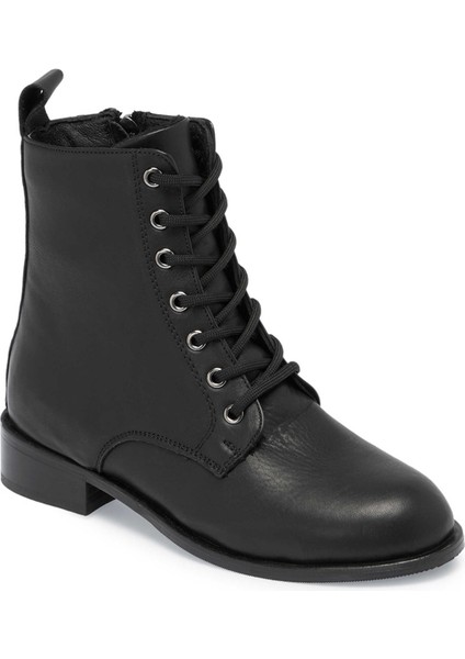 Siyah Hakiki Deri Kadın Casual Bot - K24K1BT67741-A23