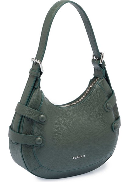 Yeşil Hakiki Deri Kadın Omuz Çantası - S25Y1BC80352-I5T