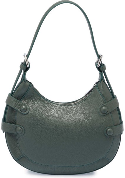 Yeşil Hakiki Deri Kadın Omuz Çantası - S25Y1BC80352-I5T