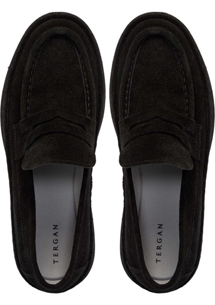 Siyah Hakiki Deri Erkek Klasik Ayakkabı - E24S1AY57001-A01