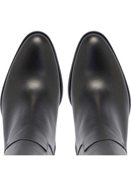 Siyah Hakiki Deri Kadın Klasik Çizme - K24K1CM67614-A23