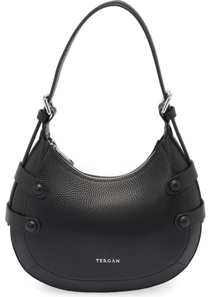 Siyah Hakiki Deri Kadın Omuz Çantası - S25Y1BC80352-A41