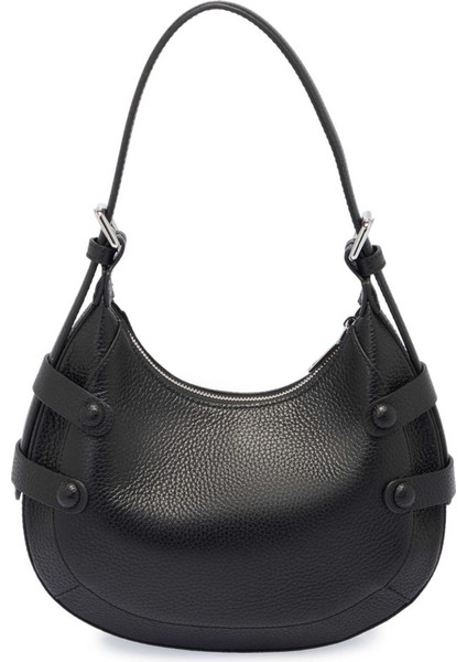 Siyah Hakiki Deri Kadın Omuz Çantası - S25Y1BC80352-A41