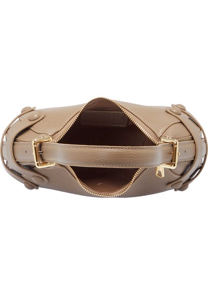 Bej Hakiki Deri Kadın Omuz Çantası - S25Y1BC80352-S95
