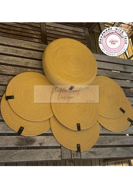 8 Prç Saklama Kutulu Supla Amerikan Servis Seti Hasır Jüt Tress Yemek Masası Davet fiyatları