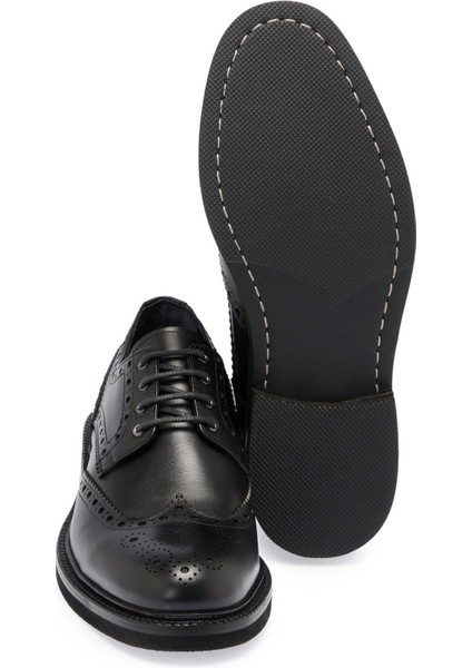 Siyah Hakiki Deri Erkek Klasik Ayakkabı - E24S1AY56976-A43