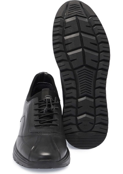 Siyah Hakiki Deri Erkek Sneaker - E24S1AY57099-A23