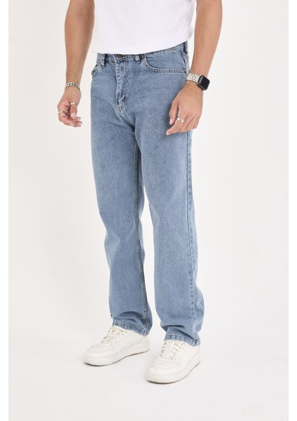 Erkek Mavi Baggy Denim Pantolon modelleri
