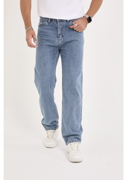 Erkek Mavi Baggy Denim Pantolon indirimleri