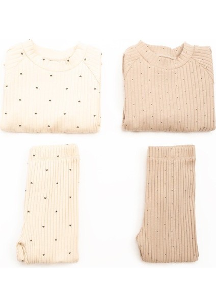 Nokta Baskılı Kaşkorse Alt-Üst Takım – Vizon indirimleri