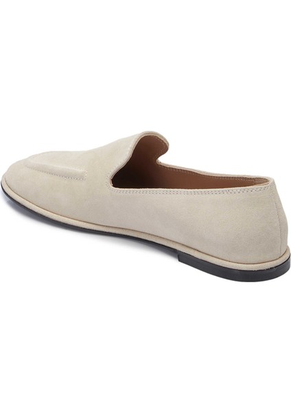 Bej Hakiki Süet Deri Kadın Loafer - K25I1AY68042-B79