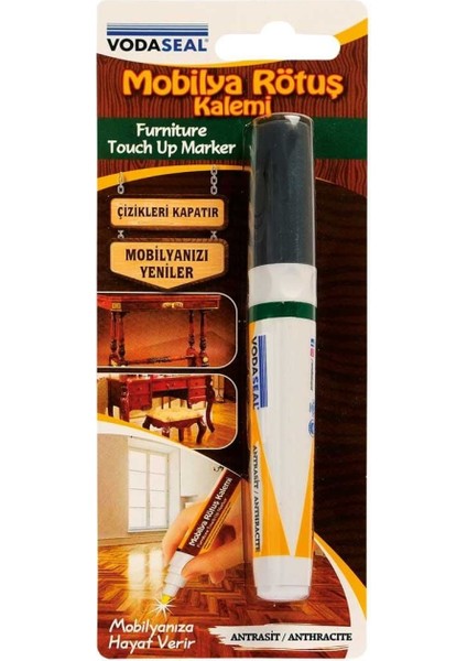 Vodaseal Mobilya Rötuş Kalemi Tekli Antrasit