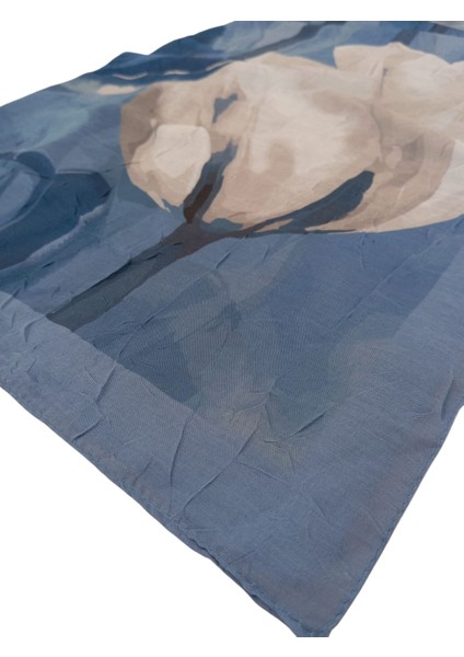 Çiçek Desenli Bambu Crush Şal modelleri