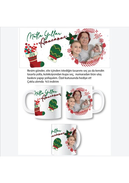 Tasarım Kişiye Özel Baskılı Kupa Bardak (Fotoğraf, Yazı, Firma Logo, Özel gün promosyonları Kendin Tasarla)