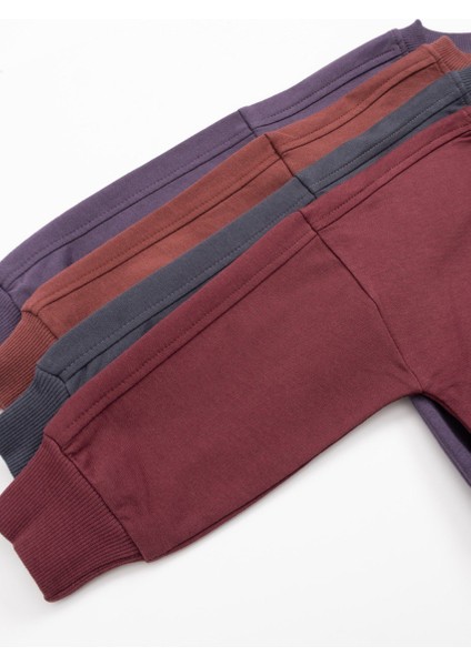 Sweatshirt & Wide Leg Eşofman Takım - Bordo modelleri