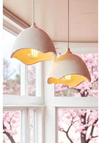 Ikili Beton Görünümlü Şapka Avize Sarkıt Mutfak Salon Yemek Odası Için Dekoratif Aydınlatma fırsatları