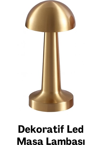 Dekoratif LED Masa Lambası - Modern, Kablosuz ve Ambiyans Aydınlatması