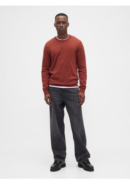 Erkek Açık Kırmızı Bisiklet Yaka Kazak fırsatları