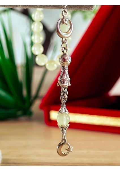 Kedi Gözü Kişiye Özel Harfli Hediyelik Tesbih Gece Karanlıkta Parlar 8 mm Küre Tesbih fiyatları