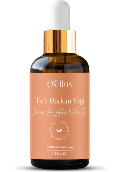 Tatlı Badem Yağı %100 Soğuk Press ve Doğal 20 ml fiyatları
