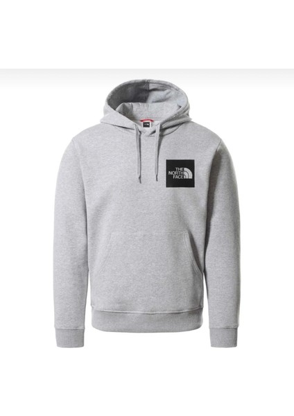 Kapüşonlu Ribanalı Amblemli Light Gri Sweatshirt Nort Face fırsatları