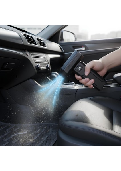 USB Şarjlı Güçlü Hava Üflemeli Toz Temizleyici Araç Içi, Klavye, Pc ve Elektronik Cihaz Temizlik Cihazı X8 Jetfan