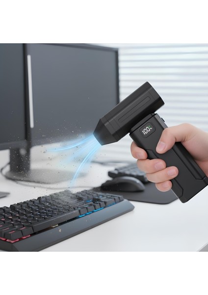 USB Şarjlı Güçlü Hava Üflemeli Toz Temizleyici Araç Içi, Klavye, Pc ve Elektronik Cihaz Temizlik Cihazı X8 Jetfan fiyatları