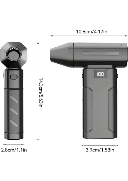 USB Şarjlı Güçlü Hava Üflemeli Toz Temizleyici Araç Içi, Klavye, Pc ve Elektronik Cihaz Temizlik Cihazı X8 Jetfan fırsatları