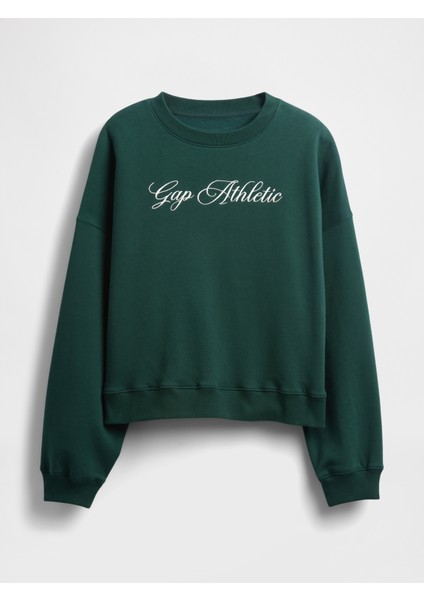 Kadın Koyu Yeşil Vintagesoft Gap Logo Wedge Sweatshirt fiyatları