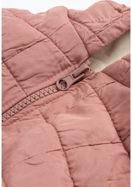 Kapüşonlu Su Itici Yelek - Gül Kurusu modelleri