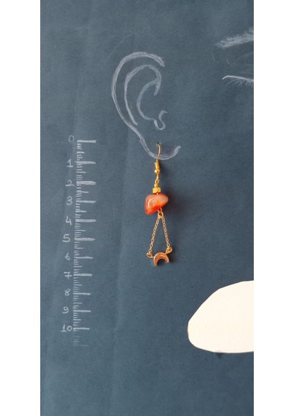 Akik Taşlı Sallantılı Küpe fiyatları