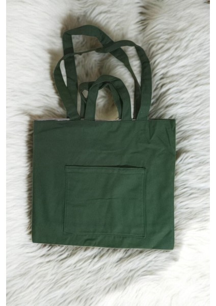 Kanvas Çift Askılı Günlük Omuz Çantası