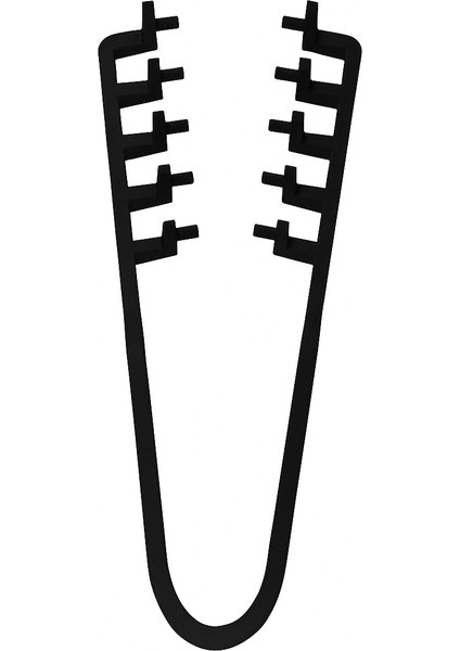 Siyah Berber Tipi Maşa Tarağı – Profesyonel Saç Kesim & Stil Ajanda