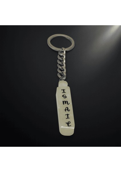 I Harfi - Kişiye Özel - Epoksi Reçine Anahtarlık - El Yapımı - Çelik Tokalı fırsatları