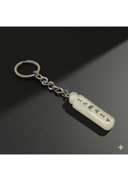 I Harfi - Kişiye Özel - Epoksi Reçine Anahtarlık - El Yapımı - Çelik Tokalı indirimleri