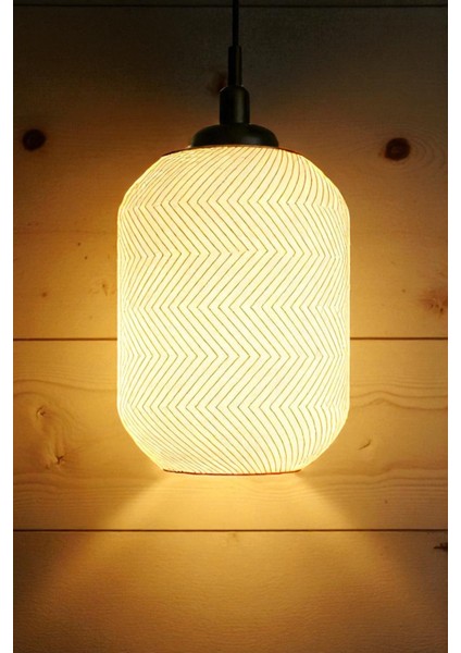 Zikzak Dekoratif Avize Ev Ofis Mutfak Aydınlatma Modern Tasarım Çap 20 cm