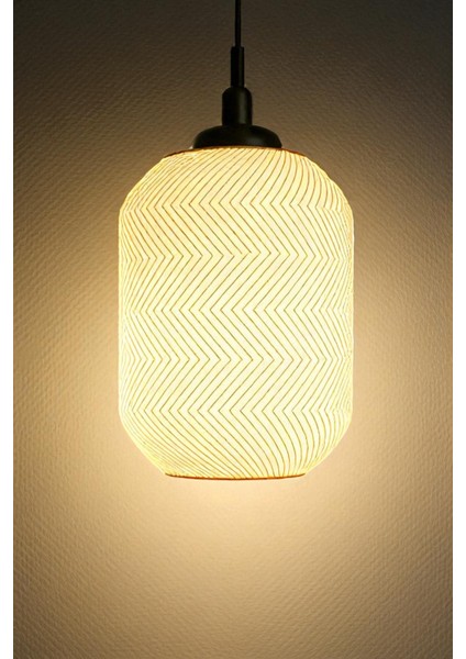 Zikzak Dekoratif Avize Ev Ofis Mutfak Aydınlatma Modern Tasarım Çap 20 cm fırsatları